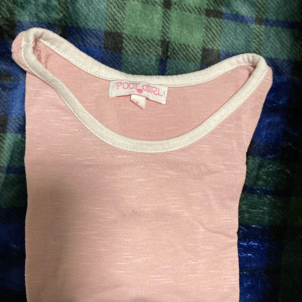 Pink and white shirt